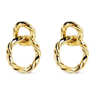 Pendientes Sister Twine Baño Oro