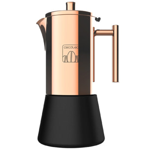 Cafetera Italiana Moking 200. Fabricada en Acero INOX, Apto para Cocinas de Gas,