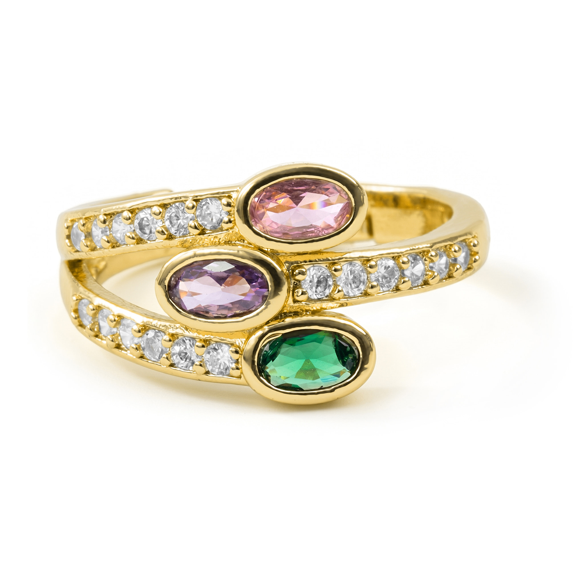 Anillo Folant acabado oro amarillo 18k