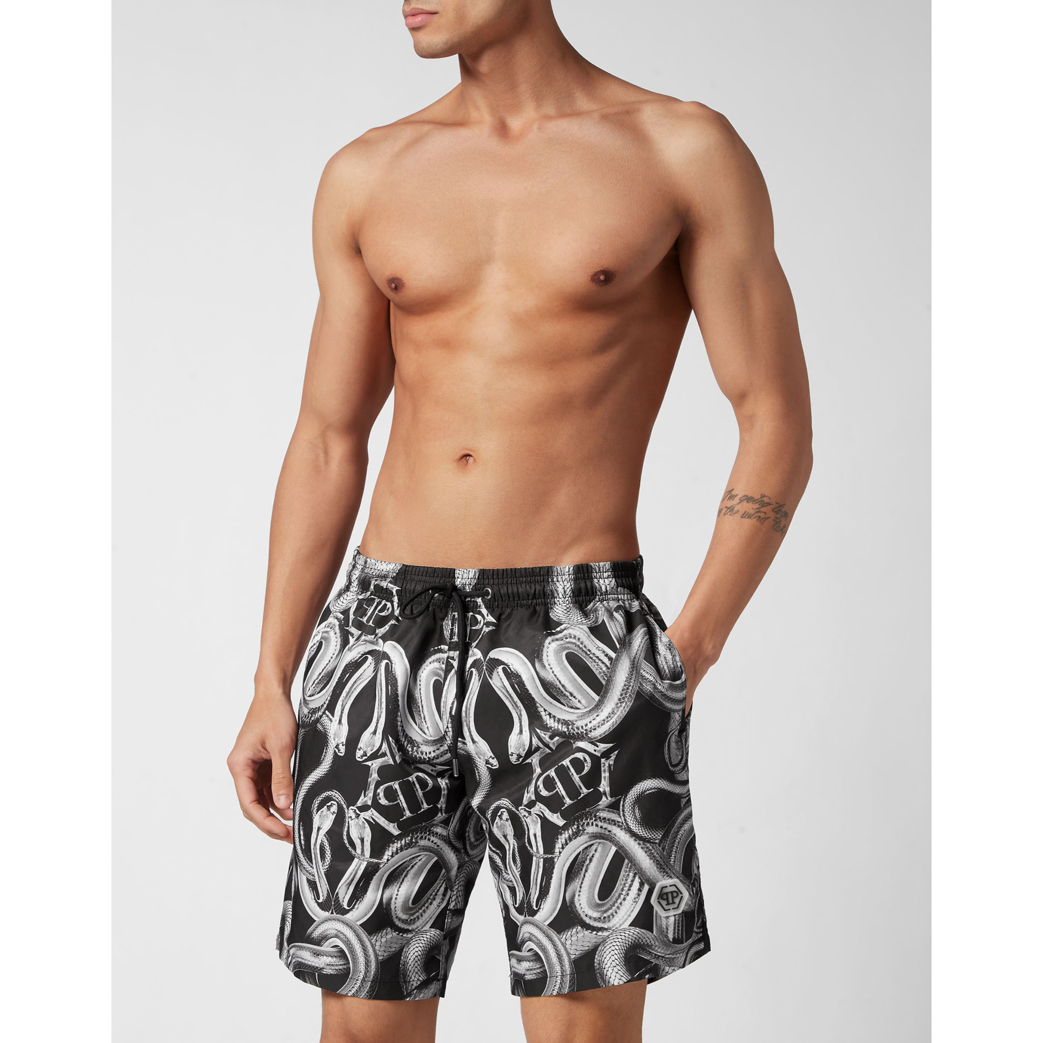 PHILIPP PLEIN Swim Trunks SNAKE