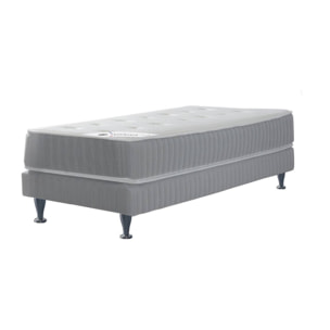 Ensemble matelas H24 ressort ensachés, ferme, sommier