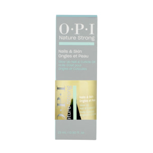 Duo Base Coat, Top Coat et Durcisseur - 15ml Huile Eclat pour Ongles et Cuticules Nature Strong, 15ml