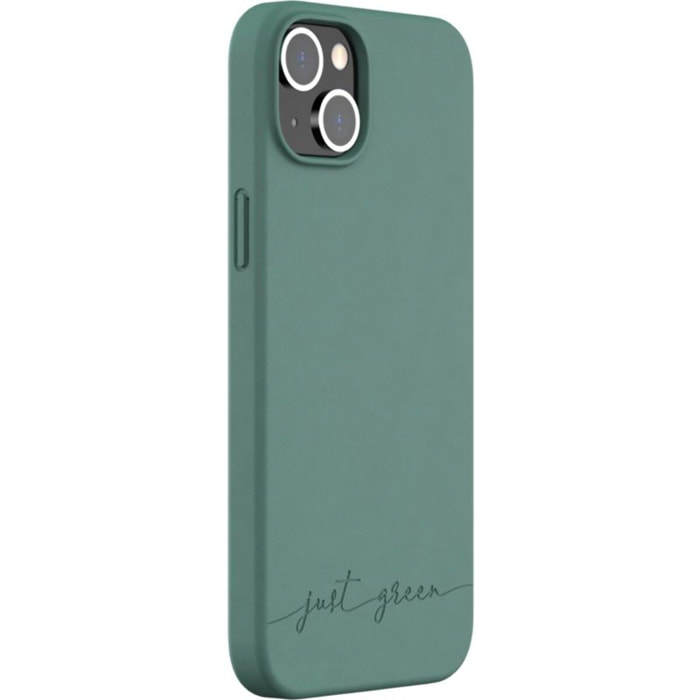 Coque JUST GREEN iPhone 14 Plus Bio vert nuit