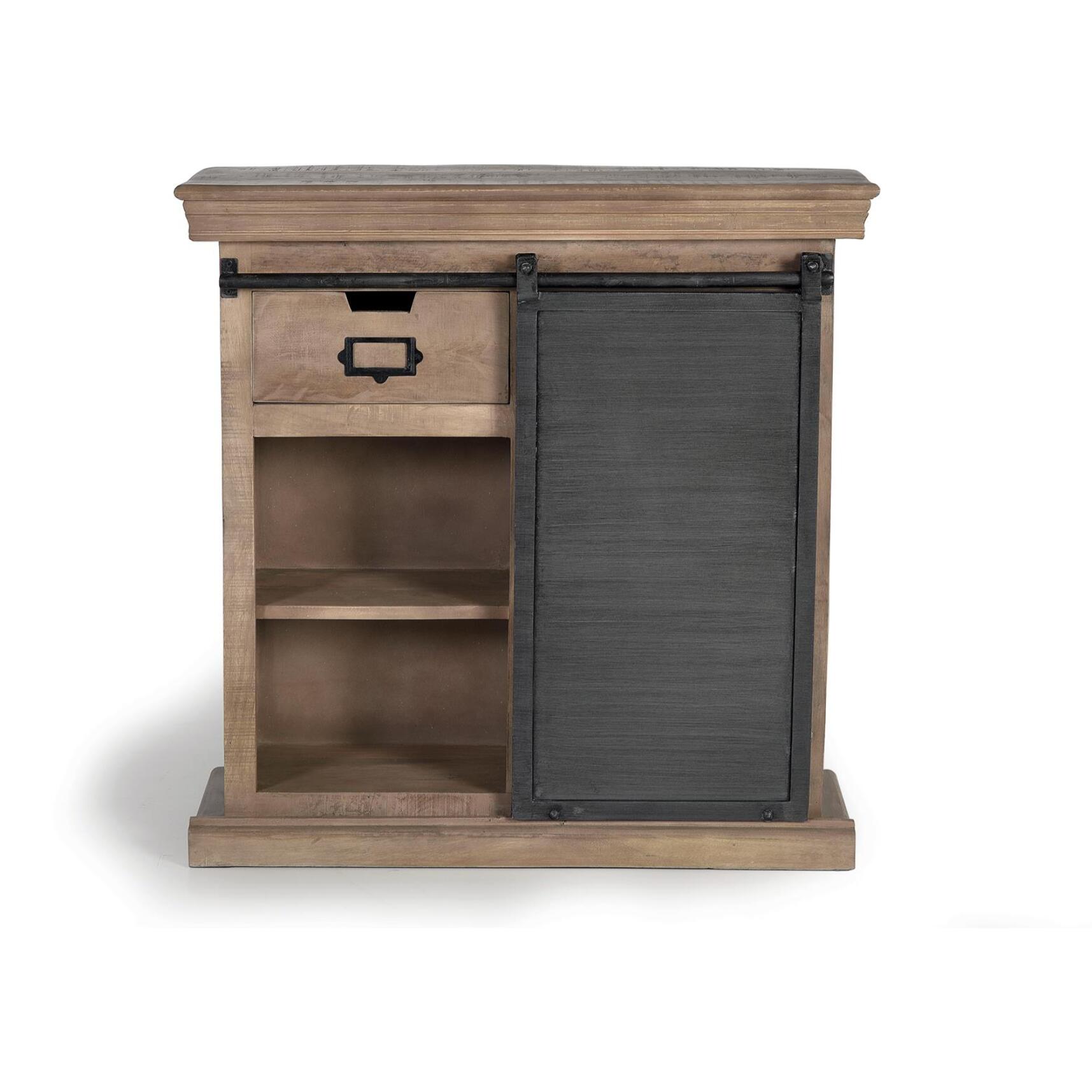 Consola - madera de mango y metal - 85x85x32cm