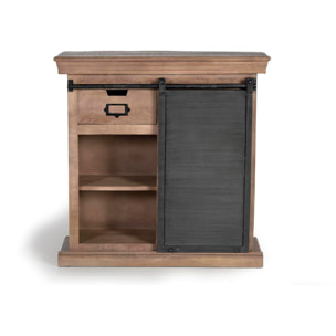 Consola - madera de mango y metal - 85x85x32cm