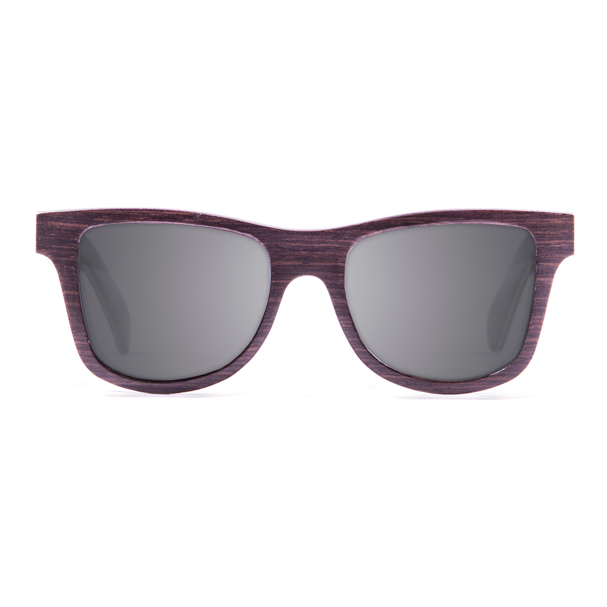 Gafas de sol KAU WASHINGTON - De madera de nogal oscuro con patillas de madera clara / Ahumada