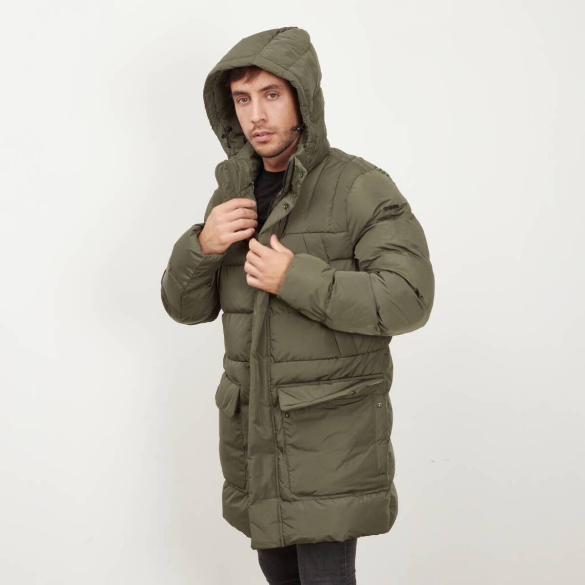 Abrigos Hombre de la marca GEOX  modelo M HILSTONE PARKA VERDE