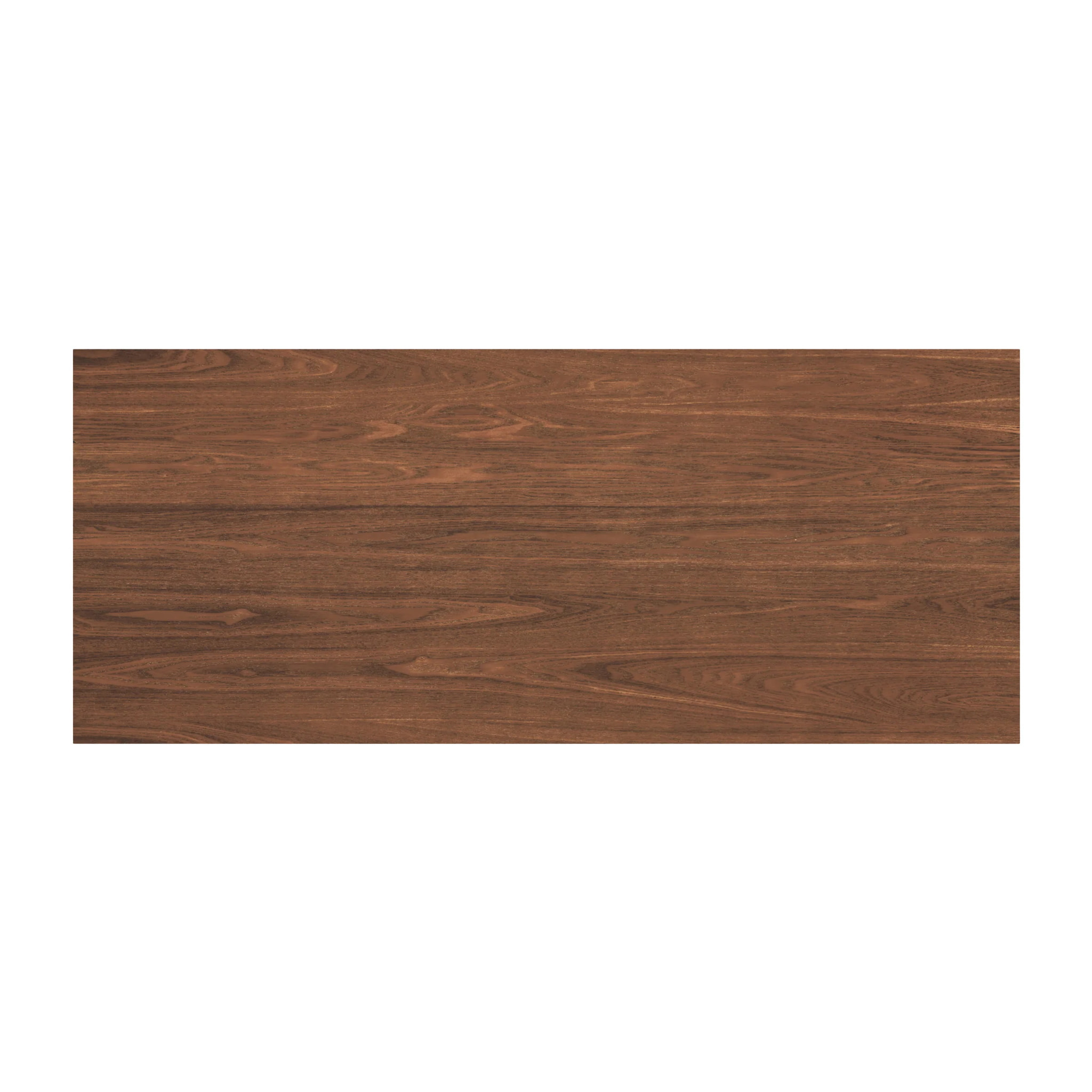 Bureau 1 tiroir et 3 niches en bois foncé - Moka