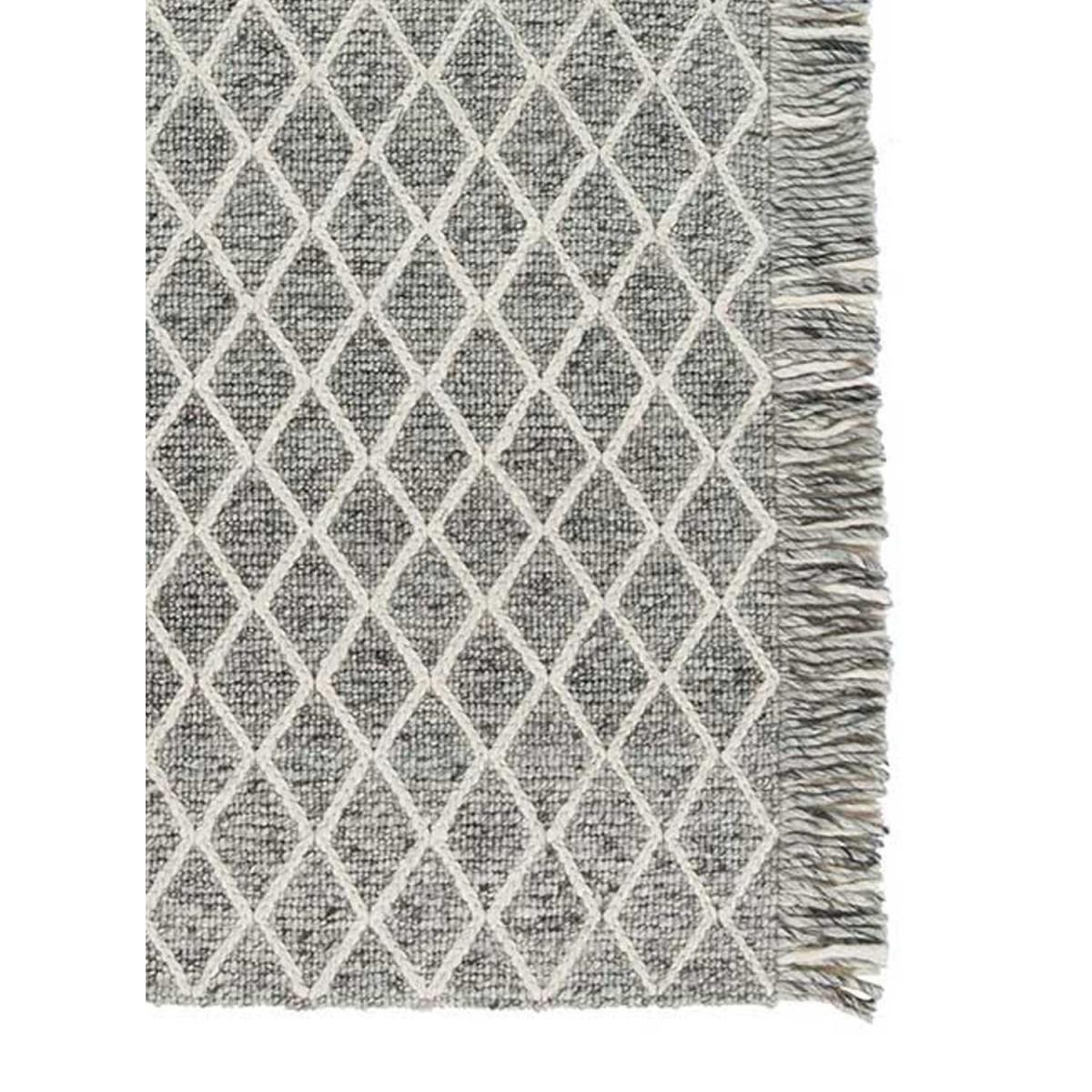 Tapis salon et chambre fait main en laine motif scandinave WAXE