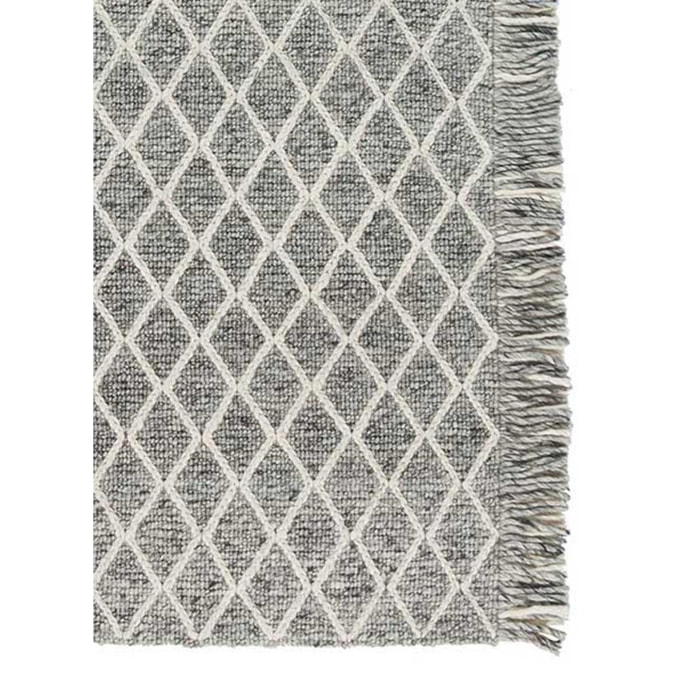 Tapis salon et chambre fait main en laine motif scandinave WAXE