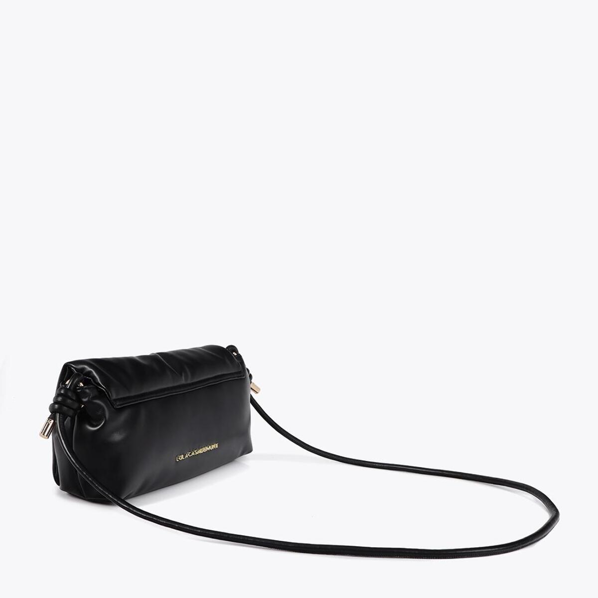 Tracolla imbottita effetto pelle con borchie