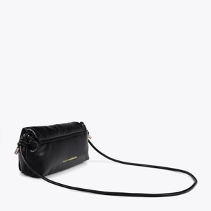 Tracolla imbottita effetto pelle con borchie