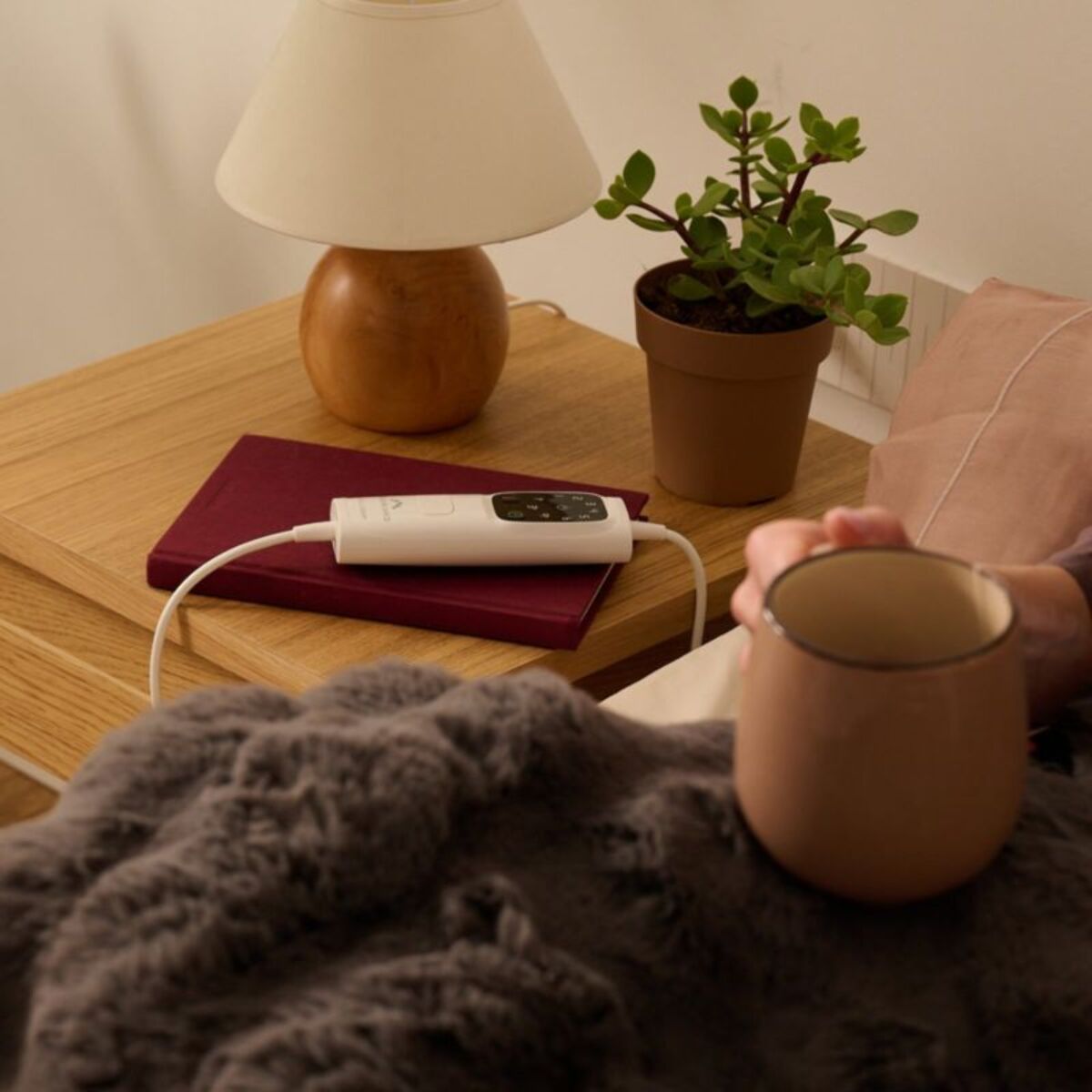 Couverture chauffante DREAMLAND HYGGE DAYS CLOUDY GRIS 6T 160X120