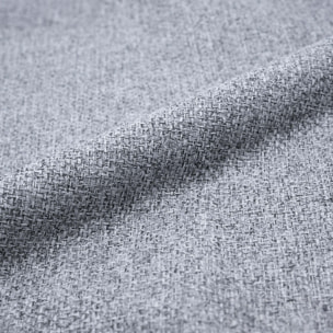 Lot de 2 chaises en tissu gris clair chiné et pieds en métal - Filipi