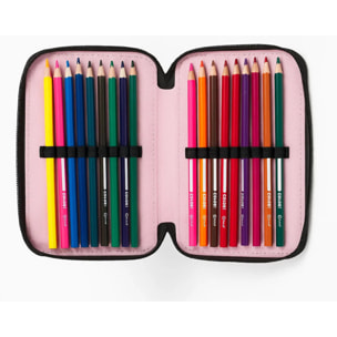 beSmart - ASTUCCIO TRIPLO 18+18 GIOTTO ABSTRACT ROSA