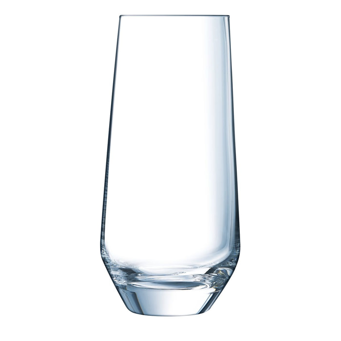 6 verres à eau 45cl Ultime - Cristal d'Arques - Verre ultra transparent moderne