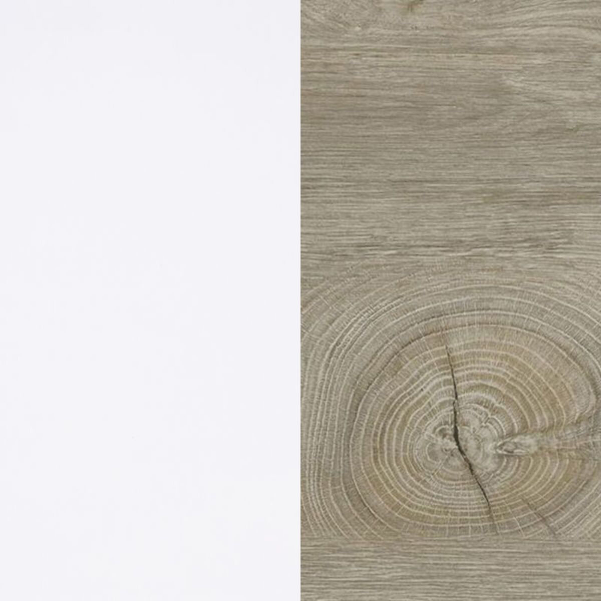 Cabecero con mesitas Brike Blanco Artik (Blanco Mate) – Roble Alaska