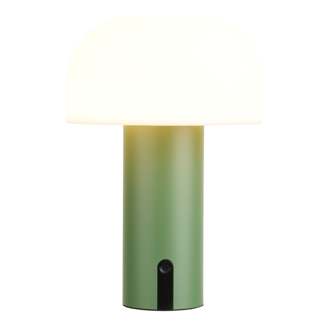 Lampada LED solare ricaricabile Soham in PP bianco e verde ø15 cm