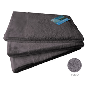 Set salvietta 3 pezzi 60x110 cm fumo