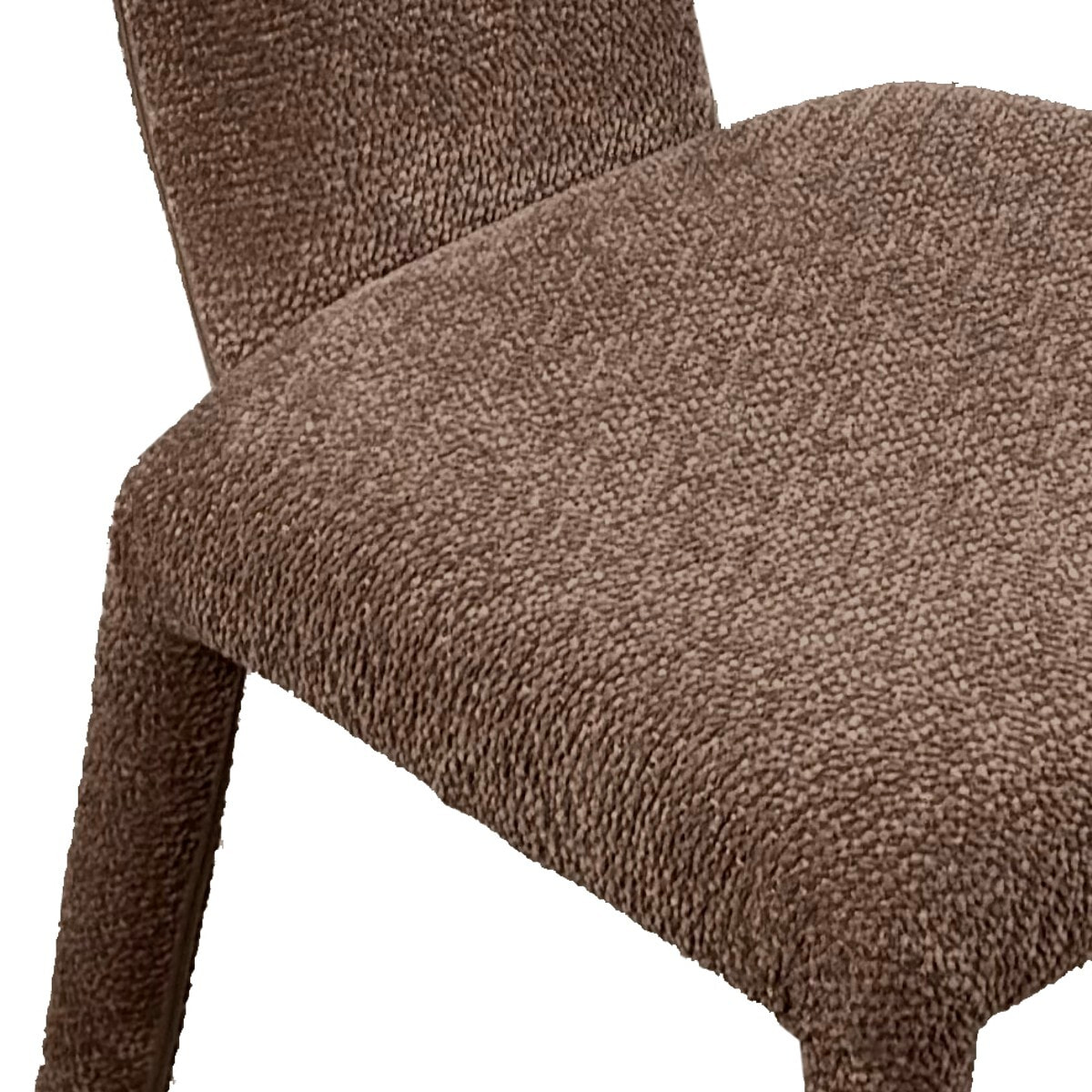 Lot de 2 chaises de salle à manger Tomasucci HERD, en tissu, marron, 60 × 50 × 81 cm