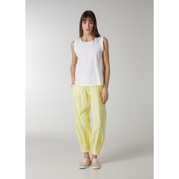 DEHA - Pantalone POPLIN PUFF JOGGER PANTS in cotone per donna