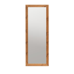 Espejo rectangular de madera de pino en tono natural de 60x160cm Alto: 160 Largo: 60 Ancho: 2