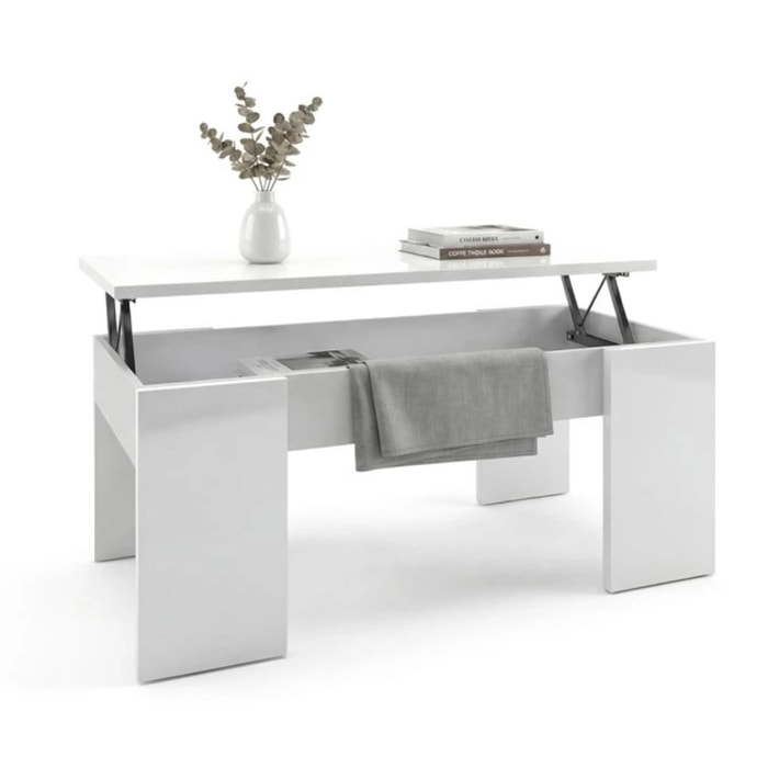Mesa de centro elevable Vita Blanco Artik (Blanco Mate)