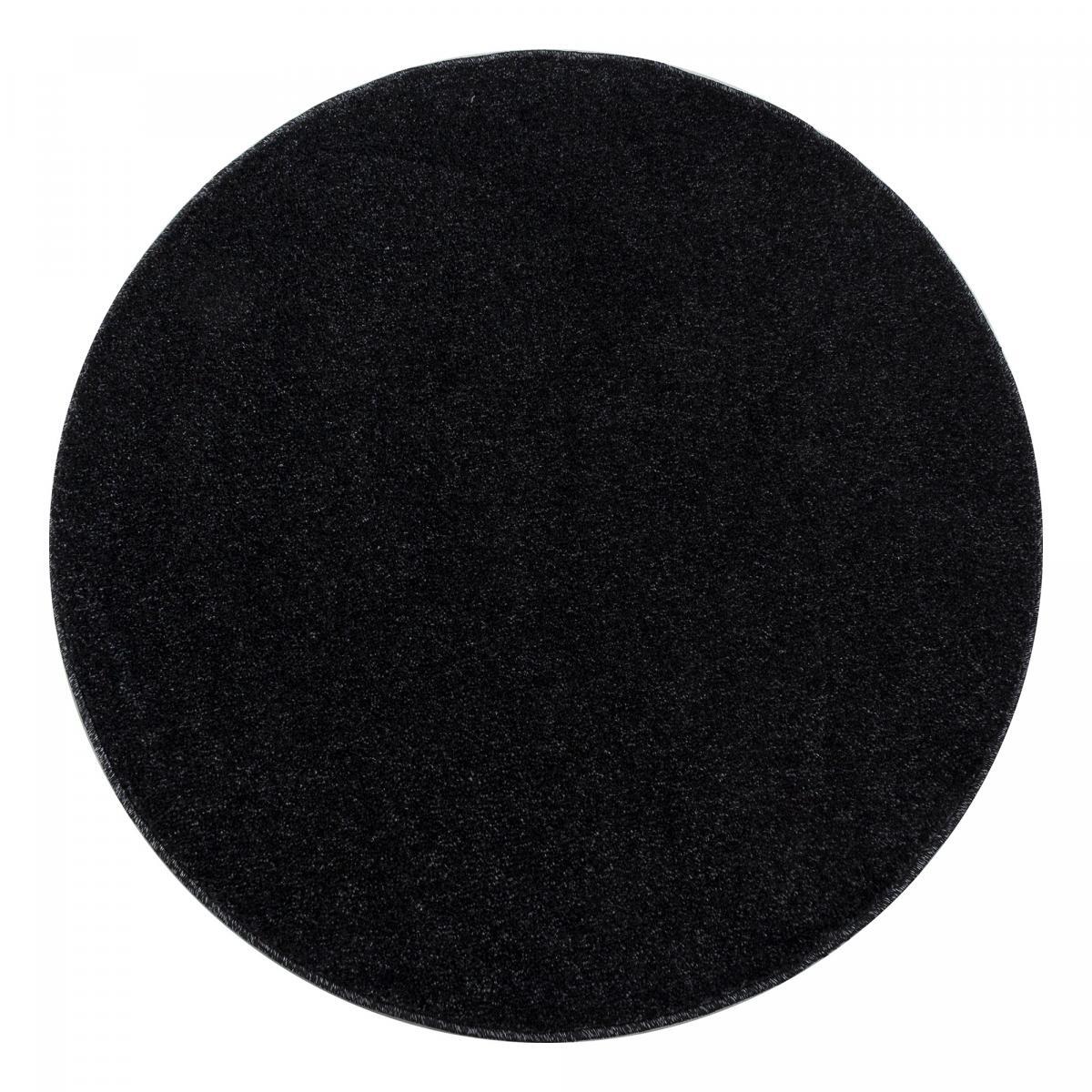 Tapis rond tissé motif uni JUFO