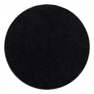 Tapis rond tissé motif uni JUFO