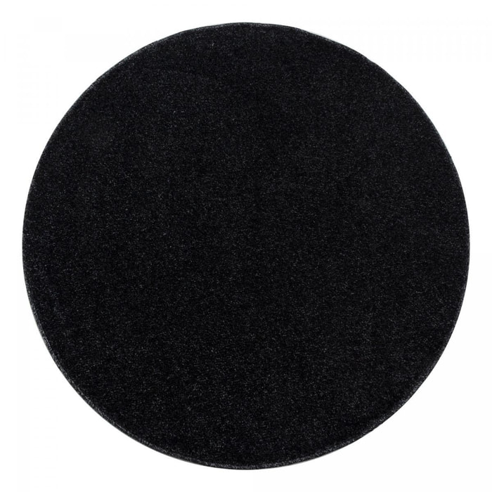 Tapis rond tissé motif uni JUFO