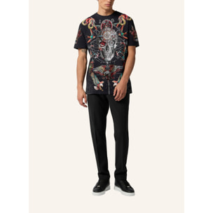 PHILIPP PLEIN Round Neck T-Shirt Tattoo Stones