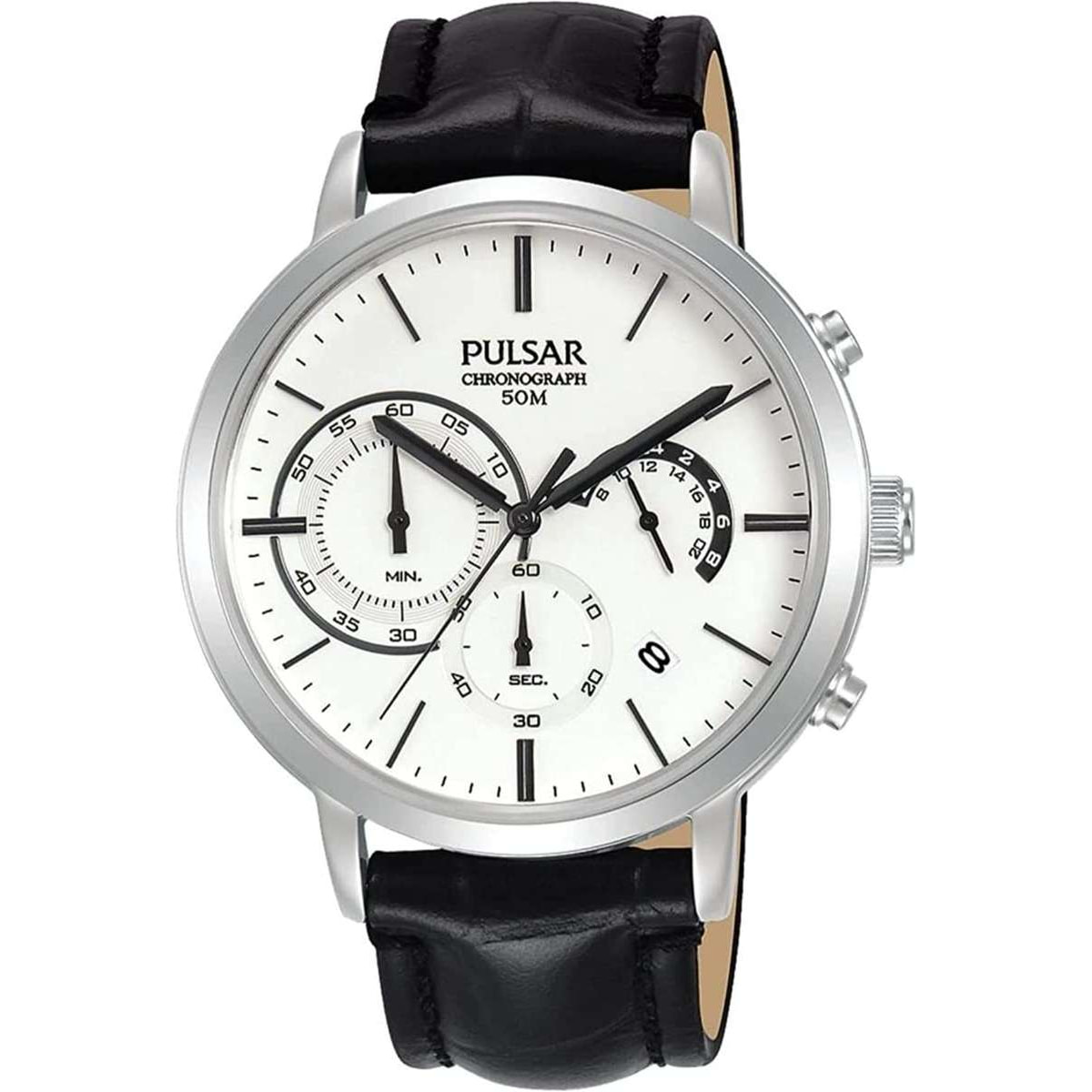 Reloj Pulsar PT3A71X1 Hombre Analogico Cuarzo con Correa de Cuero