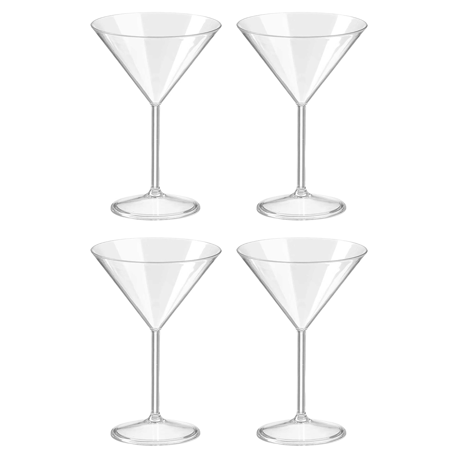 Set 4 copas cóctel de 260ml acrilico