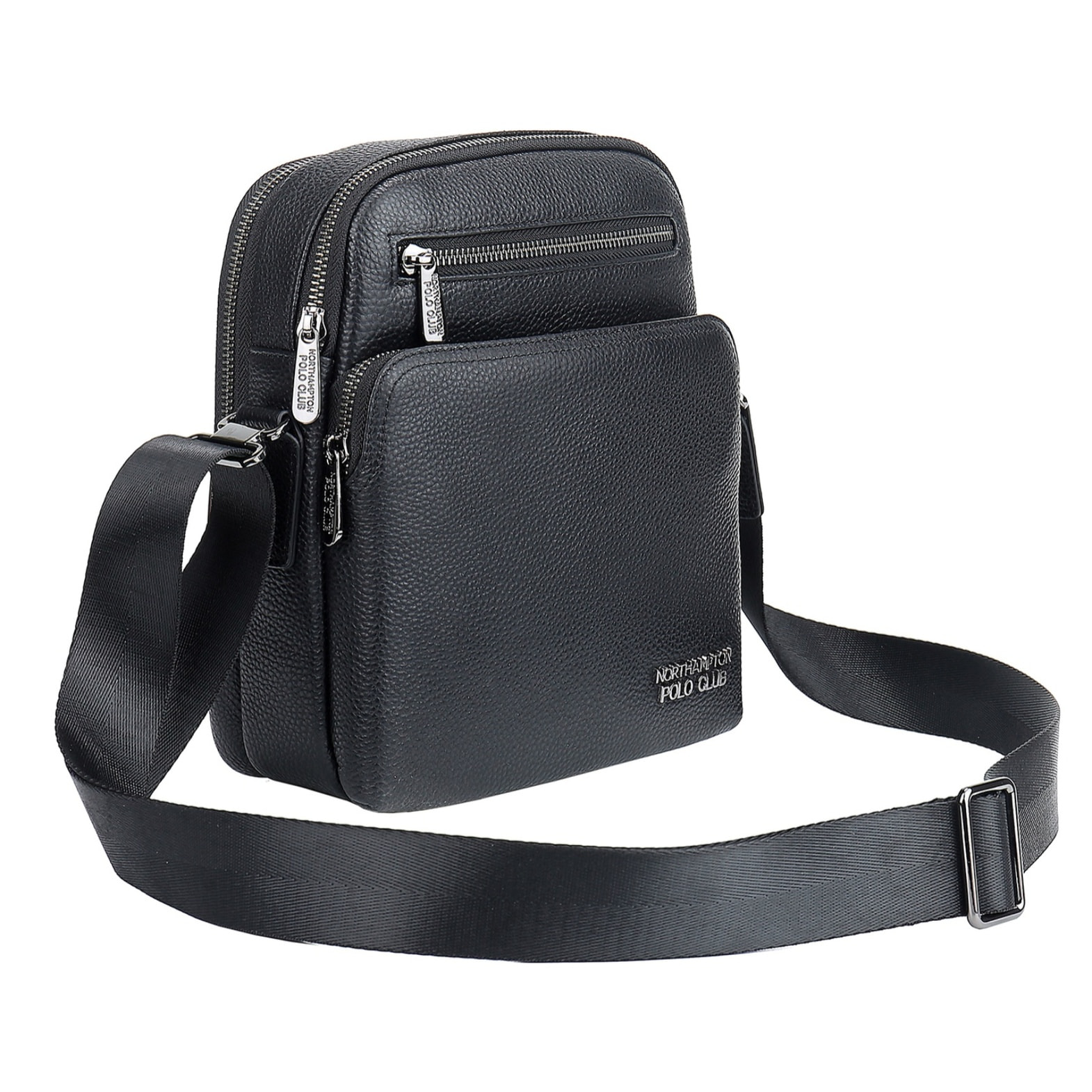 Borsa a tracolla uomo in vera pelle - Modello Bastian Ultra - 21.0 x 25.0 x 9.5 cm