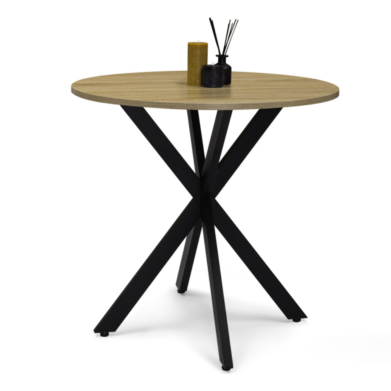 Tables rondes Soline - Bois - Noir