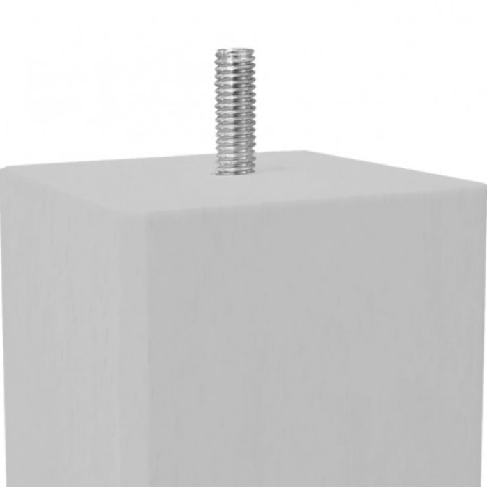 Pieds de lit 10 cm carrés en bois - 4 coloris - lot de 4 - EDDY