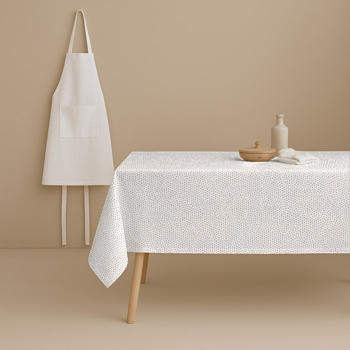 Naturals - Mantel de Tela Estampado - Antimanchas - 100% Algodón - Half panamá - Turkana Terracota Small