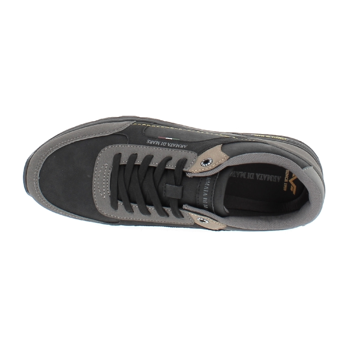 Armata di Mare Scarpe Uomo Sneakers Casual Stringate con Soletta Rimovibile in Memory Foam AMU W23L442 Black