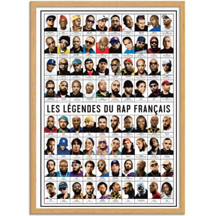 Affiche - Les légendes du rap français - Olivier Bourdereau