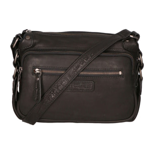 Borsa a tracolla  da uomo In Vera pelle Made in Italy 26x19x10 cm