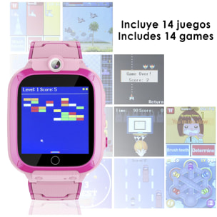 Smartwatch infantil S27 music & game. Doble cámara de fotos y video.