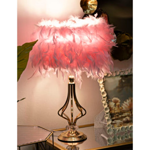 LAMPADA DA TAVOLO TARTY ROSA CM Ø 25X54