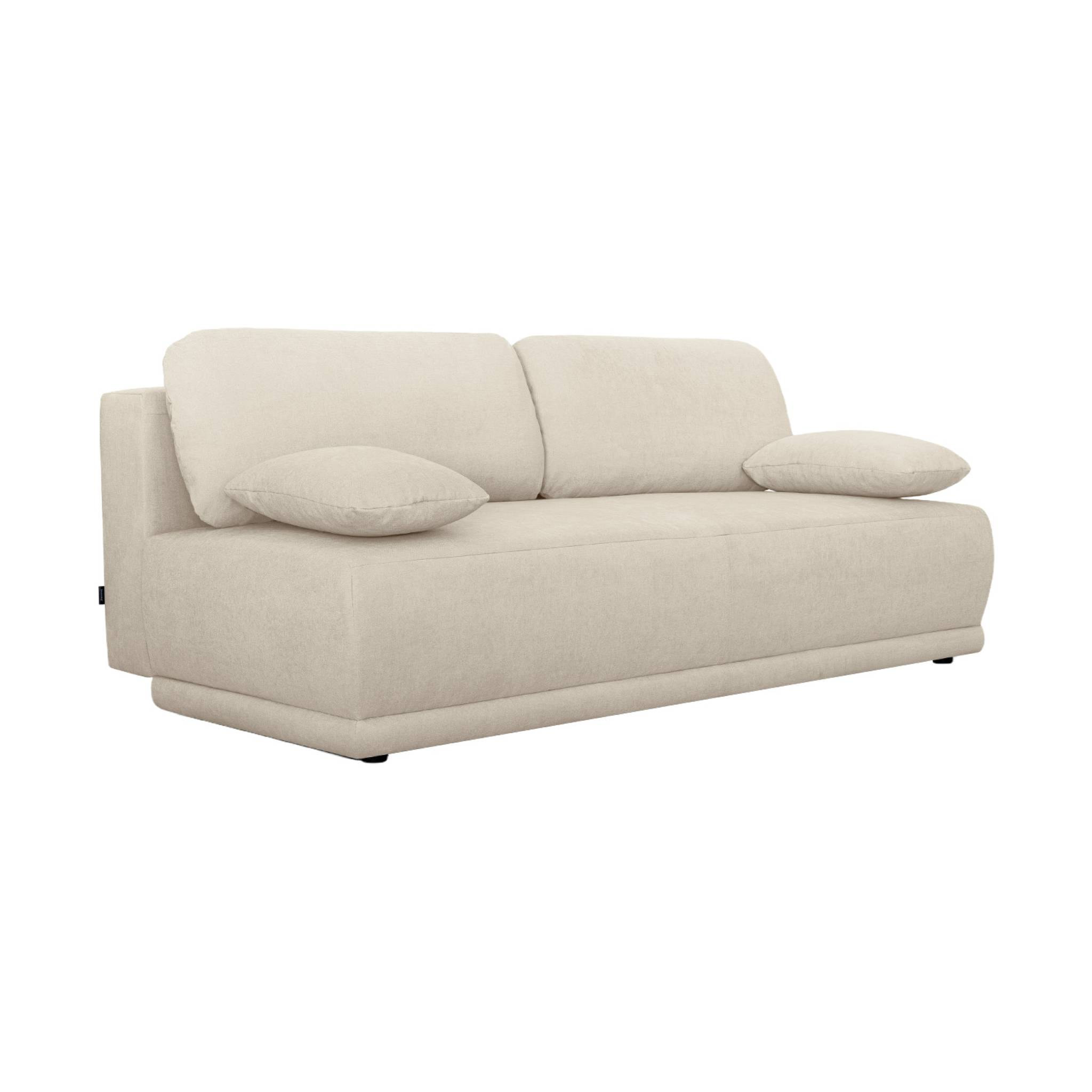 Banquette convertible 3 places tissu chenille avec coffre NELSON