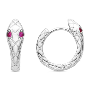 Pendientes Lux by Lux acabados baño rodio