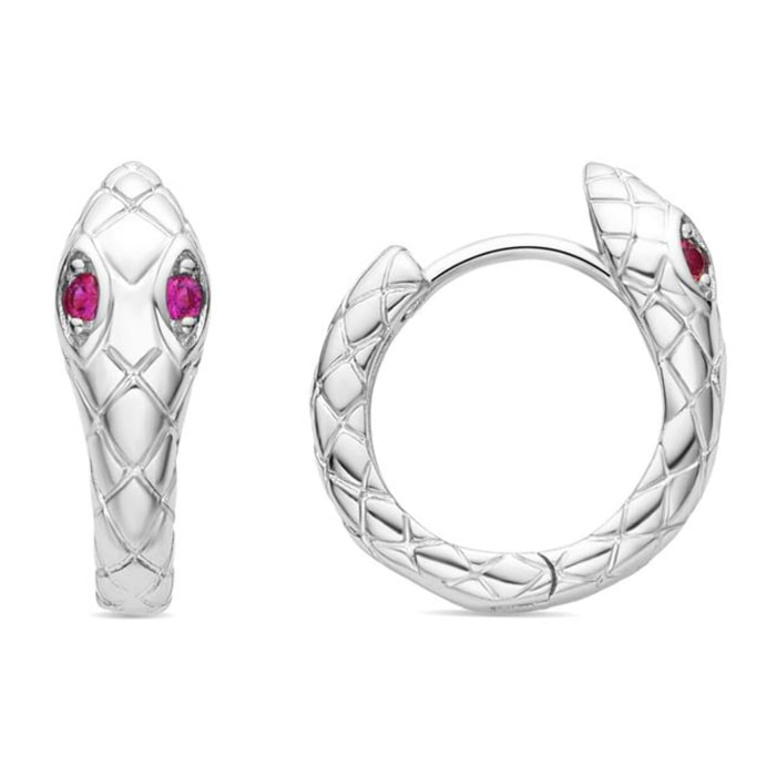 Pendientes Lux by Lux acabados baño rodio