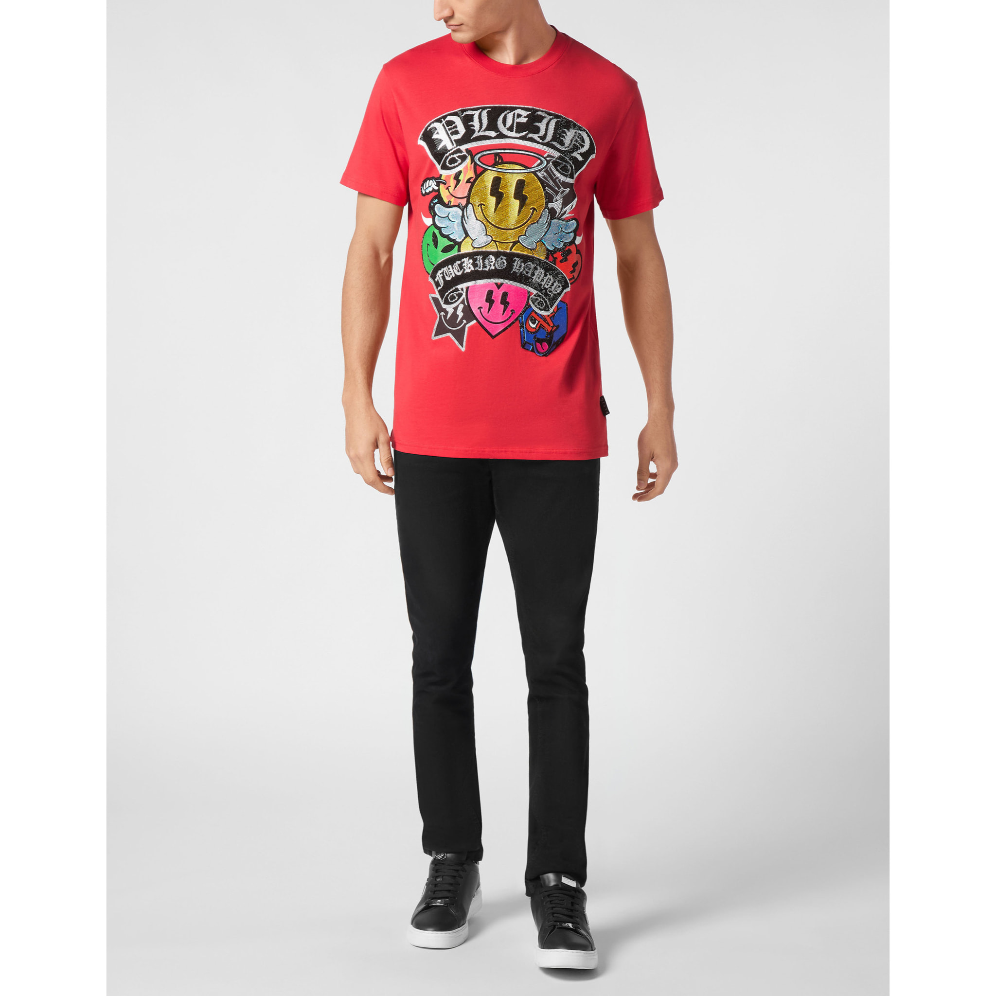 PHILIPP PLEIN Camiseta Cuello Redondo SMILE