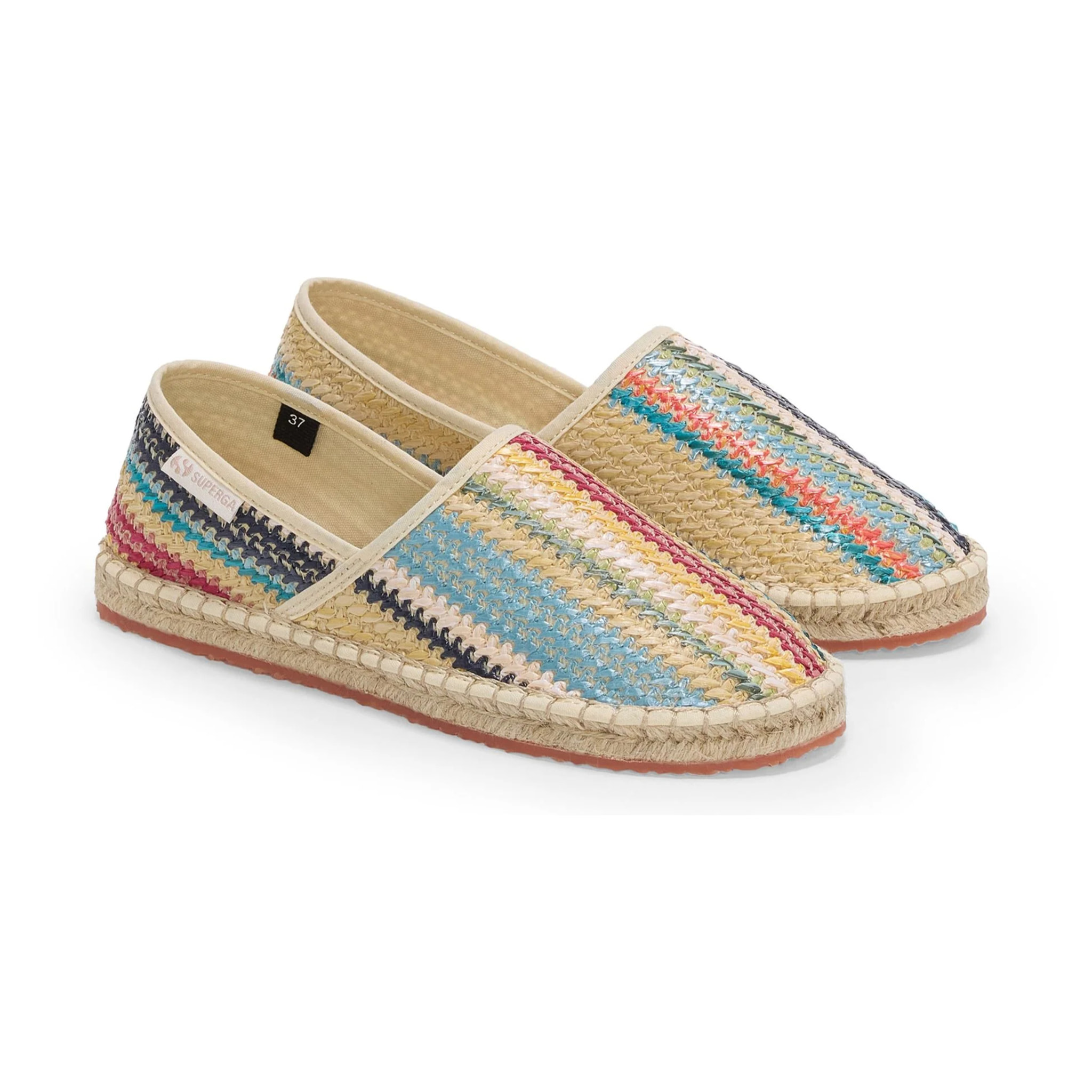 Superga - Alpargatas Mujer Azul - 3009 RAFFIA ROPE