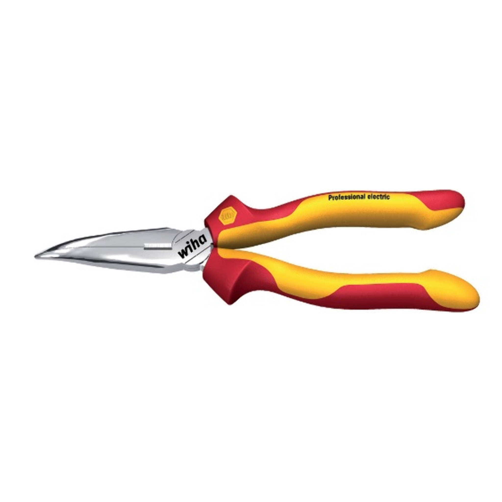 Pince demi-ronde courbe Professional electric VDE WIHA 200 mm - 26729
