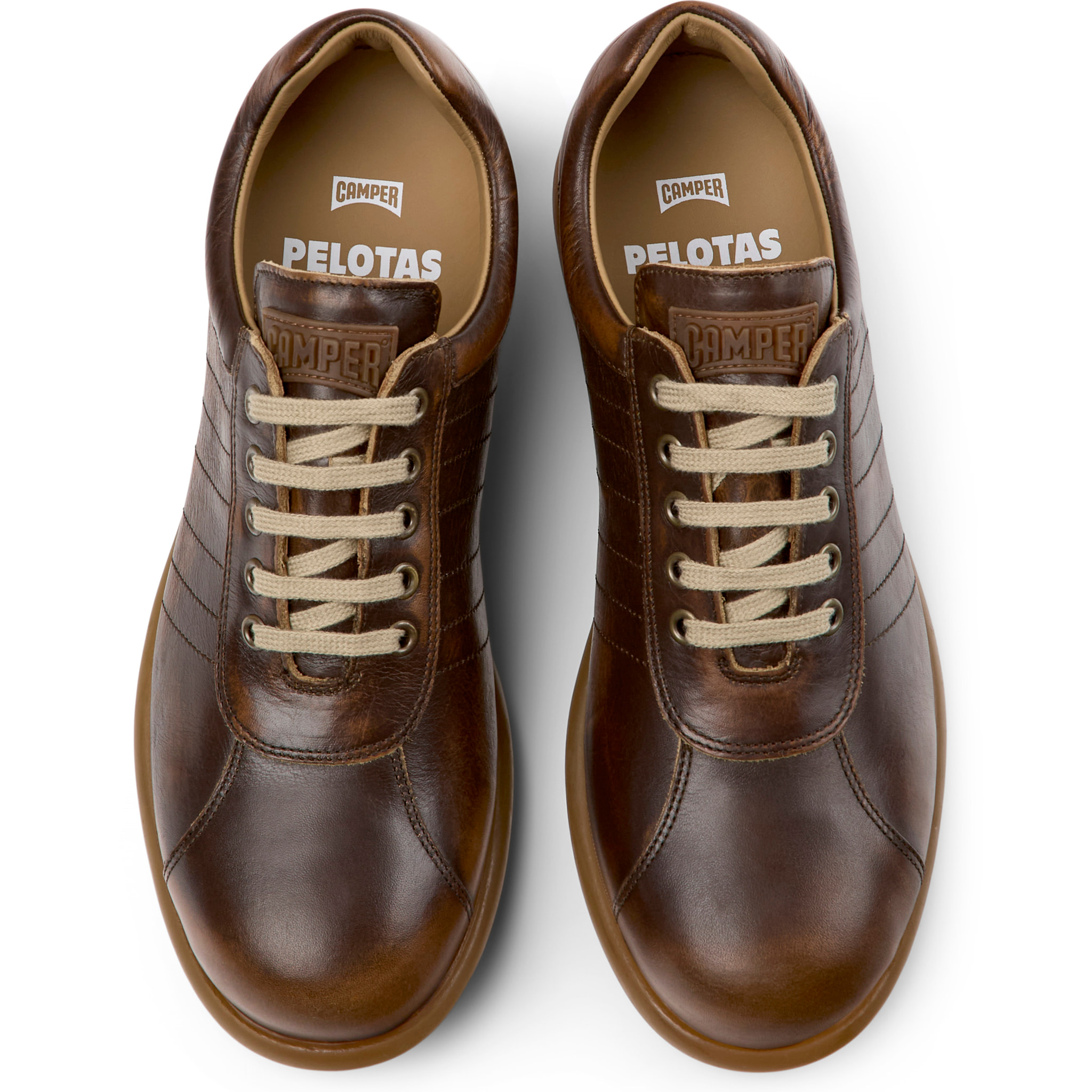 Zapatillas - CAMPER Pelotas Ariel - Marron - Cuero liso