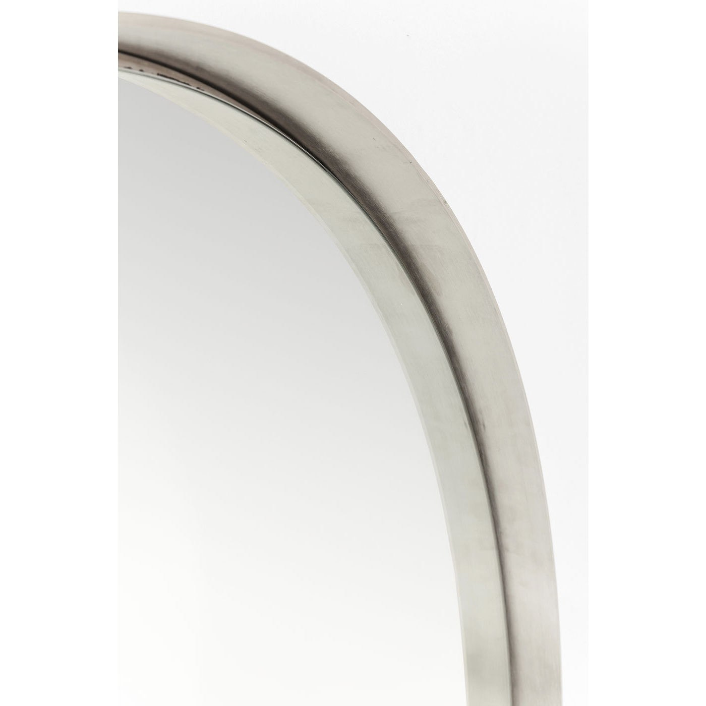 Miroir Curve rond inox 100cm Kare Design